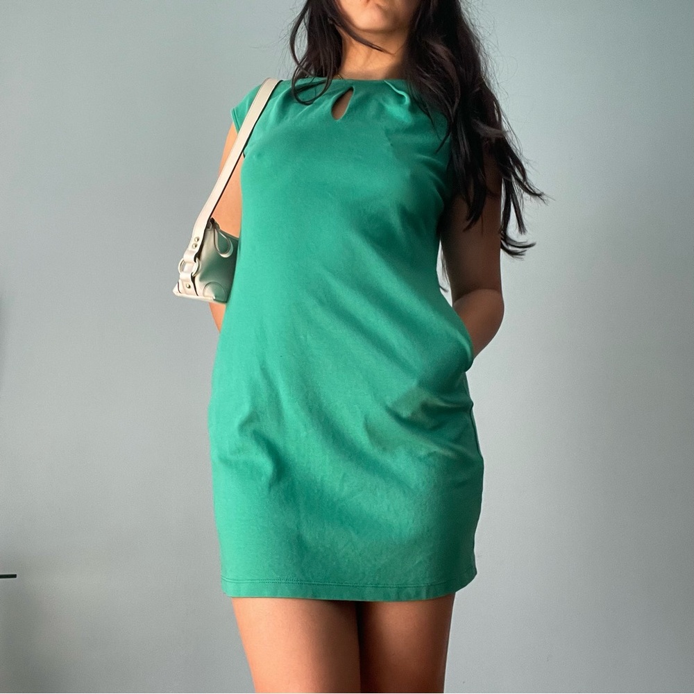New York & Company Vibrant Green Dress